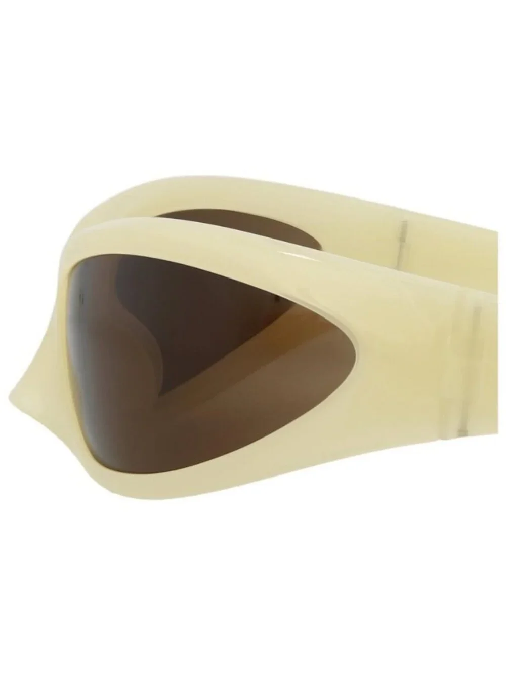 New Balenciaga Unisex Shield/Wrap Yellow Yellow Brown Fashion Designer Sunglasse